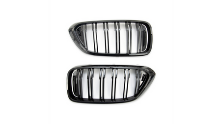 Grill sportowy podwójne żeberka Gloss Black BMW 6 G32 Gran Turismo przed liftem 2017-2020