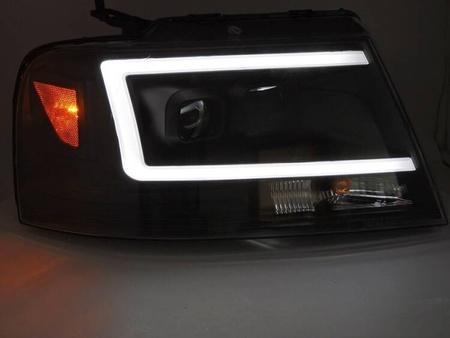 Lampy przednie BLACK LED do Ford F150 MK11 04-08