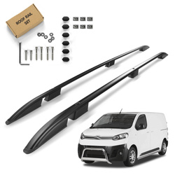 Relingi dachowe Citroen Dispatch III V L3 | XL 2016- Czarny LONG