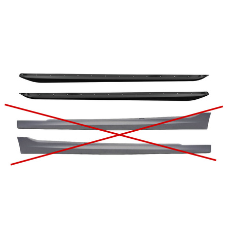 Dokładka BMW 3 G20 G21 Progi Carbon Look
