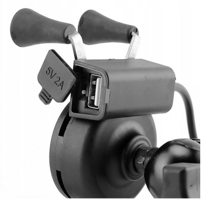 Uchwyt ładowarka na motocykl skuter USB 5V 2.1A 