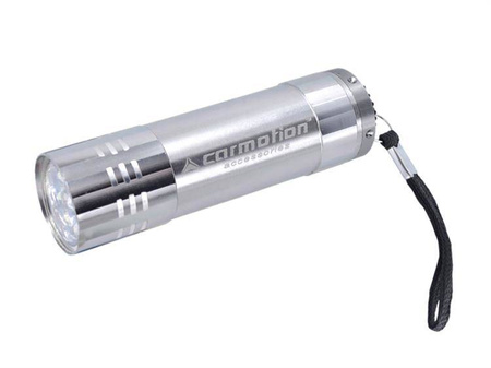 Latarka aluminiowa 9 LED, baterie w zestawie