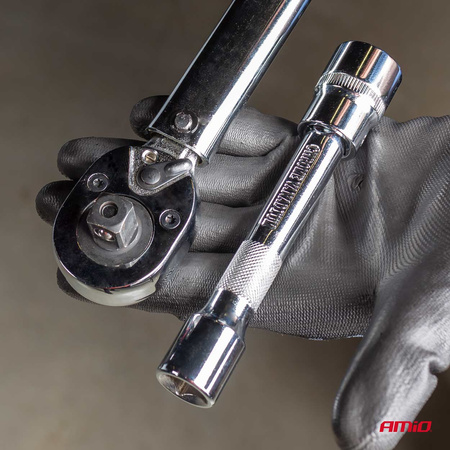 Klucz dynamometryczny z nasadką 17 mm 19 mm 21 mm 40-210 Nm AMIO-02407