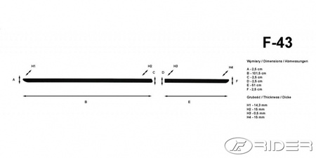 Ford Fiesta 2017- listwy boczne