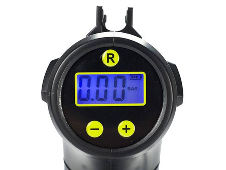 Kompresor powietrza bezprzewodowy, 150 PSI, automatyczny z cyfrowym ciśnieniomierzem, 4 adaptery