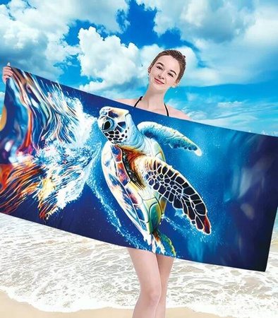 RĘCZNIK PLAŻOWY KĄPIELOWY 100 X 180 CM MIKROFIBRA DUŻY SZYBKOSCHNĄCY MIĘKKI KOLOROWY