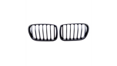 Grill sportowy pojedyncze żeberka Matt Black BMW X3 F25 przed liftem 2010-2014