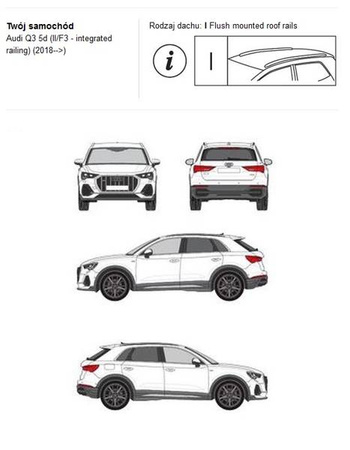 Bagażnik dachowy CRUZ AIRO FIX Audi Q3 II/F3