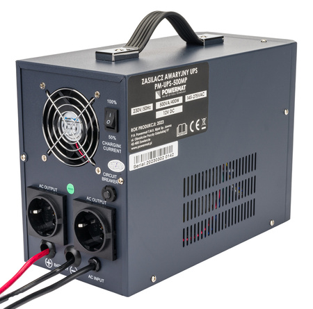 Zasilacz Awaryjny UPS LCD 500VA 400W Przetwornica PM-UPS-500MP