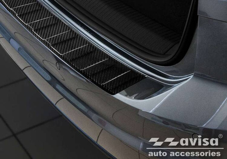 Nakładka na zderzak tylny do Volkswagen Golf Sportsvan (Carbon Fiber)