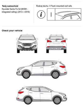 Bagażnik dachowy CRUZ AIRO FIX DARK Hyundai Santa Fe/Grand Santa Fe