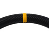 Kierownica SLIDE 350mm offset:80mm Carbon Yellow Strip