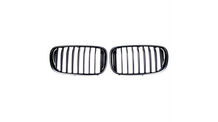 Grill sportowy pojedyncze żeberka Matt Black BMW 7 G11 G12 przed liftem 2015-2019