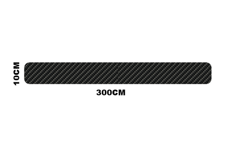 Folia nakładki na progi listwa ozdobna carbon 8,8cmx90cm