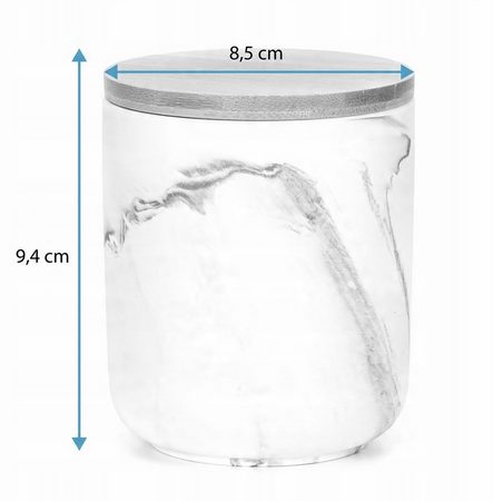 ORGANIZER CERAMICZNY Z POKRYWKĄ APALLA POJEMNIK NOWOCZESNY BIUROWY ELEGANCKI