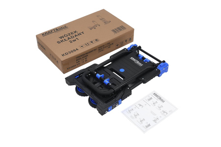 Wózek 2w1 składany transportowy magazynowy 150kg KD3094