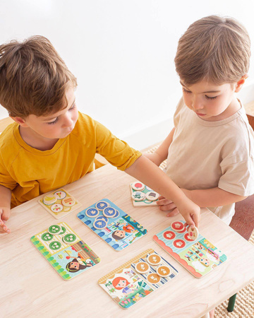 Drewniana gra Apli Kids - Memo Lotto Zakupy