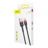 Kabel USB na USB-C Baseus Cafule 2A 2m czerwono-czarny