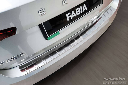 Nakładka na zderzak tylny do Skoda Fabia 4 Hatchback (Stal)