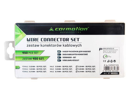 Końcówki elektryczne, 450 szt