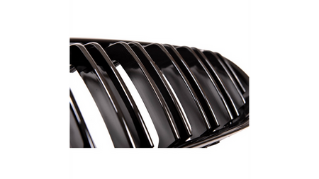 Grill sportowy podwójne żeberka Matt Black  BMW 3 (E90) Sedan (E91) Touring Facelift 2008-2011