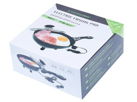 Patelnia elektryczna 200 mm, 12V 150W z pokrywką