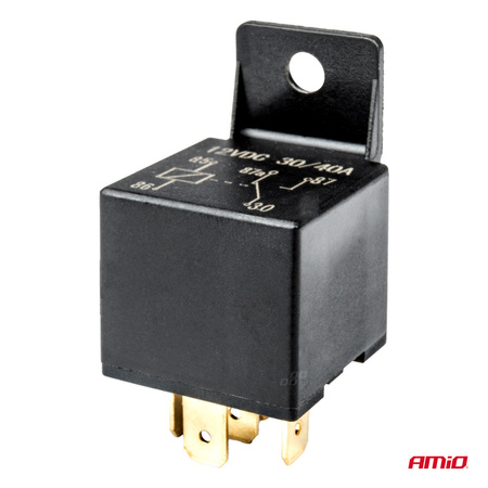 Przekaźnik samochodowy wiązka gniazdo 5 PIN 12V 40A AMIO-03510