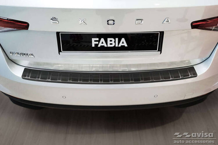 Nakładka na zderzak tylny do Skoda Fabia 4 Hatchback (Stal)