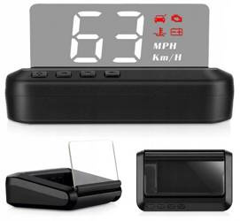 Wyświetlacz head up projektor led lcd hud obd c100