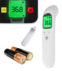 TERMOMETR BEZDOTYKOWY NA PODCZERWIEŃ LEKARSKI MEDYCZNY DUŻY CYFROWY WYŚWIETLACZ