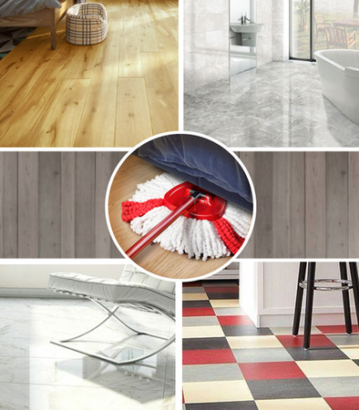 WKŁADY DO MOPA OBROTOWEGO GŁOWICE NAKŁADKI TRÓJKĄTNE MIKROFIBRA 6 SZT