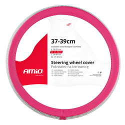 Pokrowiec nakładka na kierownicę samochodową M 37-39cm SWC-36-M AMIO-02809