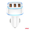 Ładowarka samochodowa 3x USB-A 30W AMIO-03889