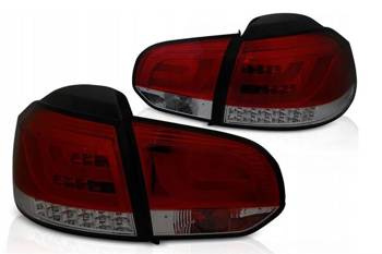 Lampy diodowe Vw Golf VI 6 08-12 red smoke led bar