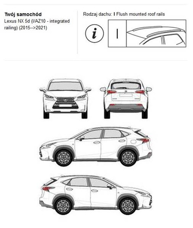 Bagażnik dachowy CRUZ AIRO FUSE Lexus NX