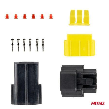 Złącze elektryczne wodoodporne zestaw 3 PIN 2.2mm AMIO-04347