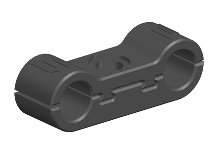 Mocowanie uchwyt przewodów 20mm podwójny ASA 4szt.