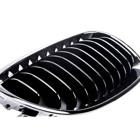GRILL NERKI BMW E60 E61 03-10 SINGLE GLOSSY BLACK