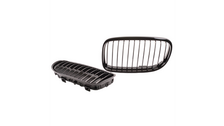 Grill sportowy pojedyncze żeberka Gloss Black BMW 3 E90 E91 Facelift 2008-2011