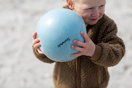 Piłka Scrunch - Pudrowy Róż