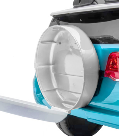 AUTO NA AKUMULATOR SUV POLICYJNE NIEBIESKIE MP3 USB BUJAK MUZYKA PILOT OTWIERANE DRZWI ŚWIATŁA LED DO ZABAWY DLA DZIECI