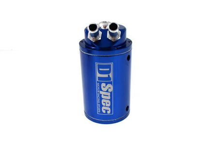 Oil catch tank 0.7L 9mm / 15mm D1Spec Blue + Filtr