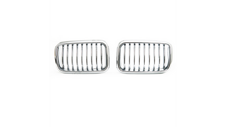 Grill sportowy pojedyncze żeberka All Chrome BMW 3 E36 Compact przed liftem 1991-1996