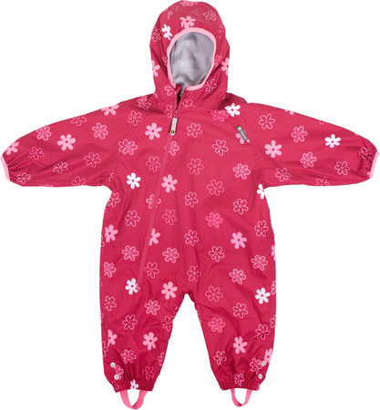 Kombinezon przeciwdeszczowy z podszewką All In One LittleLife - Flowers 6-12m