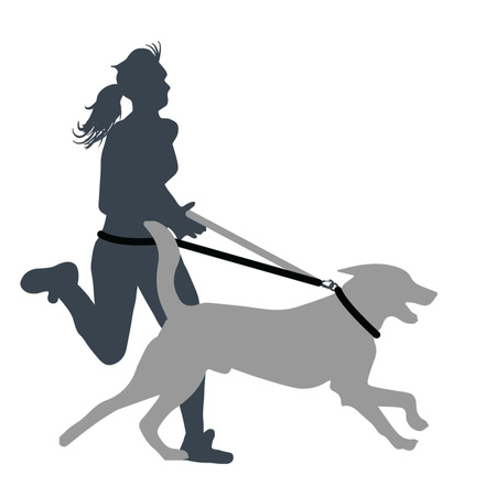 Smycz do biegania z amortyzatorem Mountain Paws - 281 cm