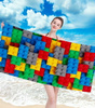 RĘCZNIK PLAŻOWY KĄPIELOWY 100 X 180 CM MIKROFIBRA DUŻY SZYBKOSCHNĄCY MIĘKKI KOLOROWY