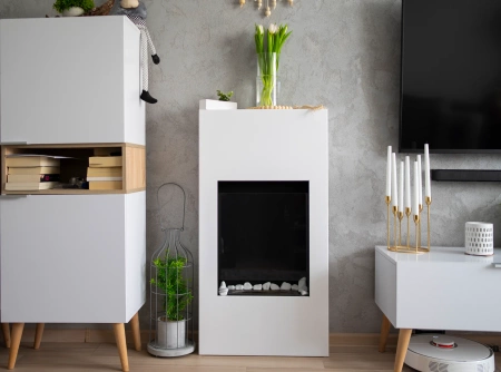 Biokominek portalowy Modern z szybą