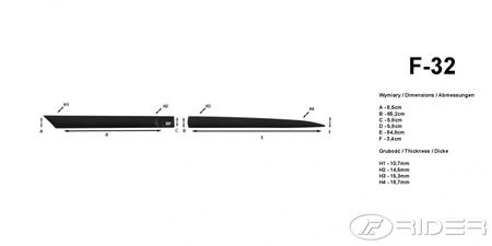 Nissan Note II listwy boczne