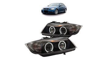 Zestaw Lamp Halogenowych Black CCFL BMW 3 E90 E91 2005-2012