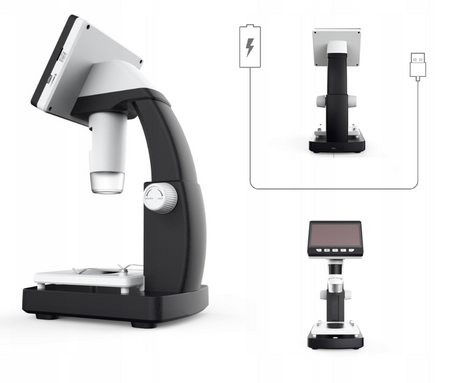 Mikroskop cyfrowy 1000x wyświetlacz LCD IPS 1080P